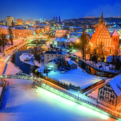Calendar cu imagini Europe by Night, 31.5 x 48 cm, 12 file, 2026